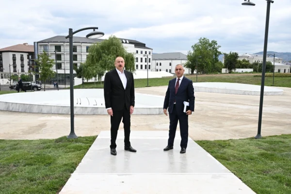 Prezident İlham Əliyev Xankəndidə Zəfər parkında, Xankəndi, Zəfər Parkı