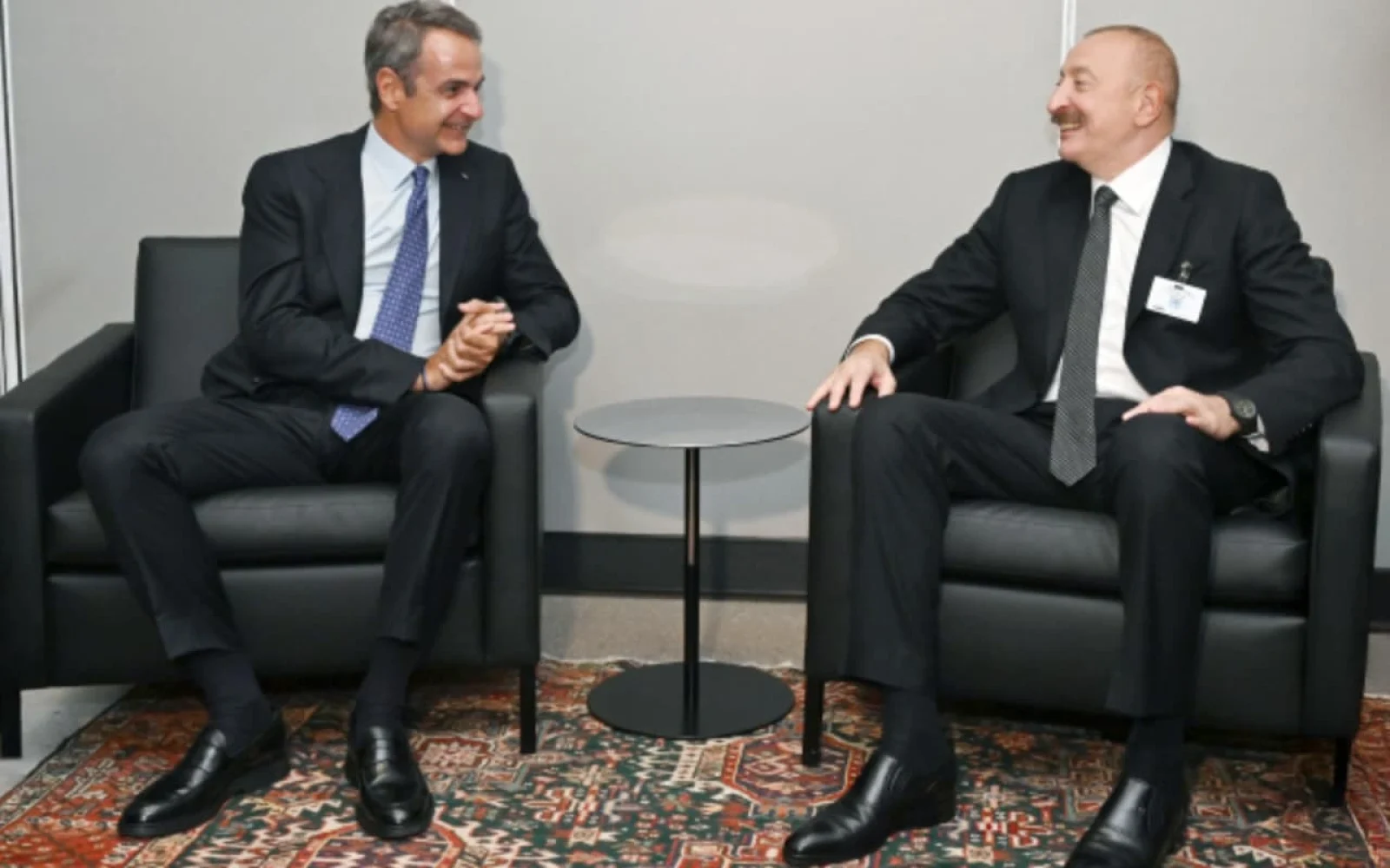 İlham Əliyev, Kiriakos Mitsotakis, Nyu-York, Yunanıstan